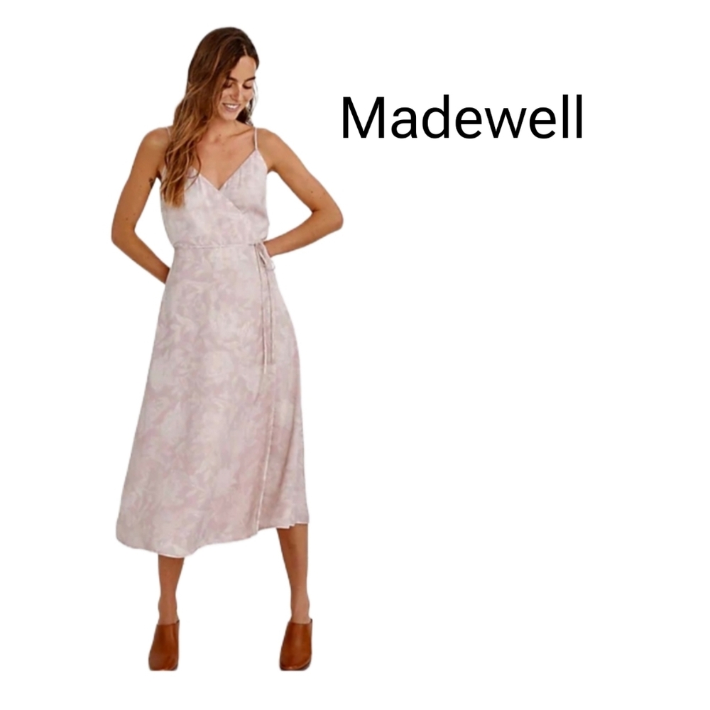Madewell Crepe Cami Wrap Dress Light Violet Size  Medium